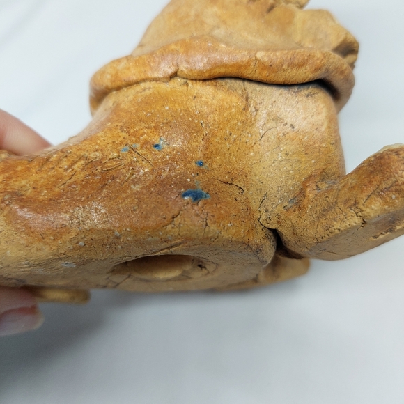 Vintage Max Hindt Walrus Art Pottery Figurine Whimsical Clay Signed 1970's - Picture 8 of 10